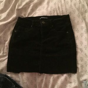 Brandy Melville Black Corduroy Skirt